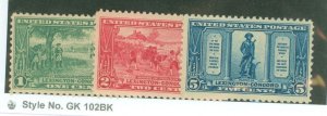 United States #617-9  Single (Complete Set)