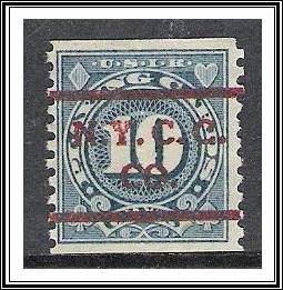 US Precancel #RF20 Playing Cards Coil