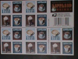 UNITED STATES-2020-ESPRESSO COFFEE DRINKS-FOREVER BOOKLET OF 20 MNH-VERY FINE