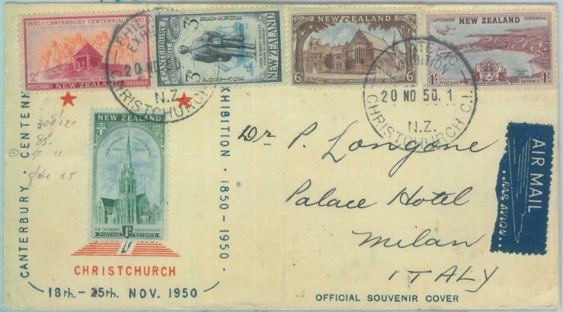 83369 - NEW ZEALAND  - Postal History -   FDC COVER to ITALY  1950