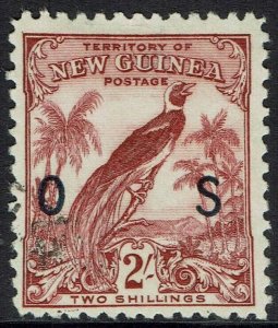 NEW GUINEA 1932 UNDATED BIRD OS 2/- USED