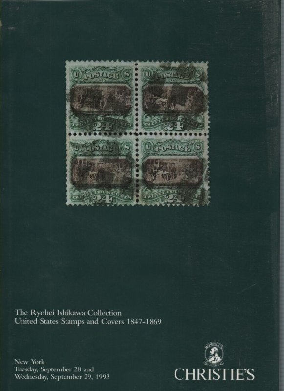 Christies Auction catalogue - Ishikawa Collection US Stamps & Covers 1847-69