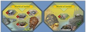 SOLOMON IS. 2014 2 SHEETS slm14410ab TURTLES TORTUES REPTILS