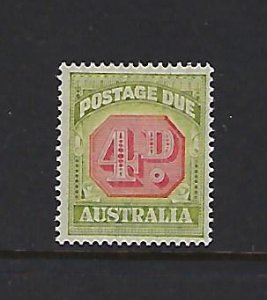 AUSTRALIA SCOTT #J68 1938 POSTAGE DUES PERF 14 1/2 X14 4P - MINT HINGED