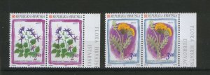 CROATIA-MNH PAIR-FLORA, FLOWERS - 1996.