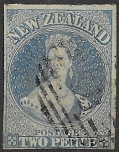 New  Zealana 8  1859   2p  fine used