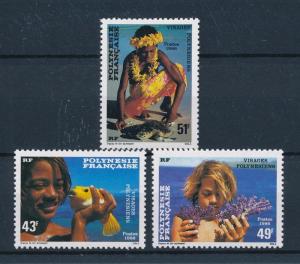 [48838] French Polynesia 1986 Children with fish Corals Turtle MNH