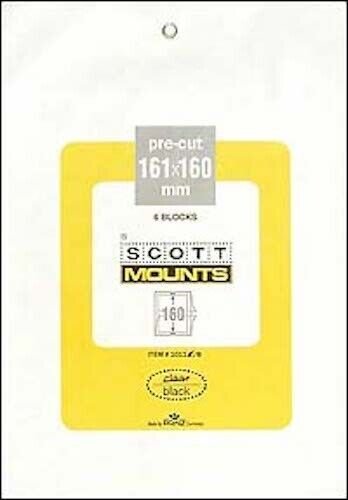 Scott/Prinz Pre-Cut Souvenir Sheets Small Panes Stamp Mounts 161x160 #1011 Clear