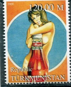 Turkmenistan 2000 MEL RAMOS Pop Art 1 value Perforated Mint (NH)