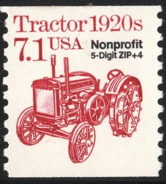 SC#2127b 7.1¢ Tractor Precancel Coil Single (1989) MNH