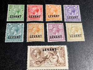 Great Britain Offices in Turkey Scott 46-54 Mint