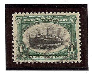 U.S. Used Scott #294 1 Cent Green & Black