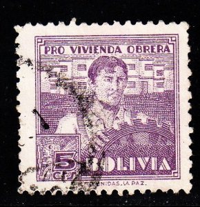 Bolivia - #RA1  Postal Tax  - Used