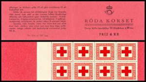 H72 Sweden 1945 Scott #359 a MNH stamp booklet Red Cross Schweden Sverige