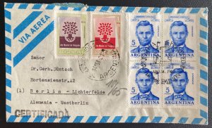 1960 Buenos Aires Argentina Airmail Commercial Cover To Berlin Germany