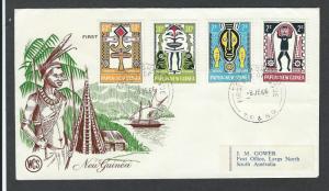 Papua  New Guinea    FDC   sc#  221 - 224