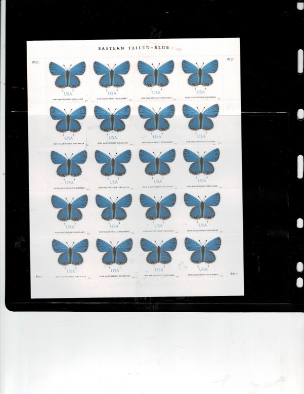 Eastern Tailed Butterfly Non Machinable Surcharge Postage Sheet #5136 MNH