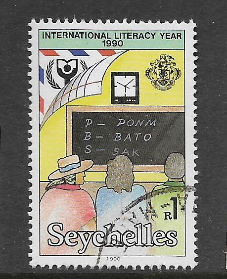 SEYCHELLES, 712, USED, LITERACY YEAR 1990