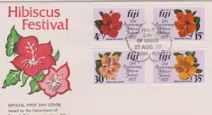 Fiji 1977 Hibiscus Festival Official First Day Cover Unaddressed