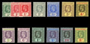 Gilbert and Ellice Islands #14-25 Cat$106.50, 1912-24 George V, complete set,...