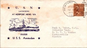 4.23.1944 - New Port News, VA - USS Amsterdam - F39870