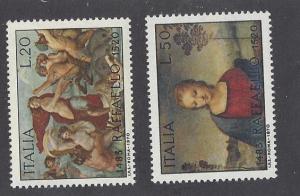 Italy Scott # 1009-10 Mint Never Hinged 