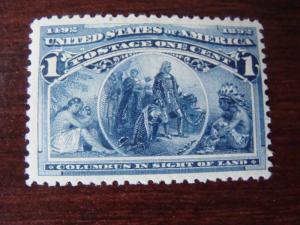 US #230 MNH, OG  1c. Columbian,