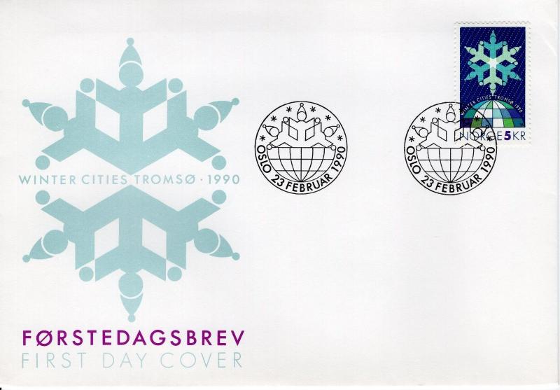 NORWAY - 1990 Winter Cities Tromsø 1990   FDC5255