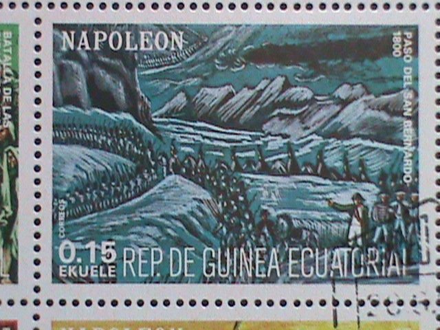 GUINEA EQUATORIAL STAMP- THE STORY OF NAPOLEON CTO-MNH STAMP SHEET  VERY RARE