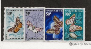 CHAD Sc 159-62 NH issue of 1968 - BUTTERFLIES