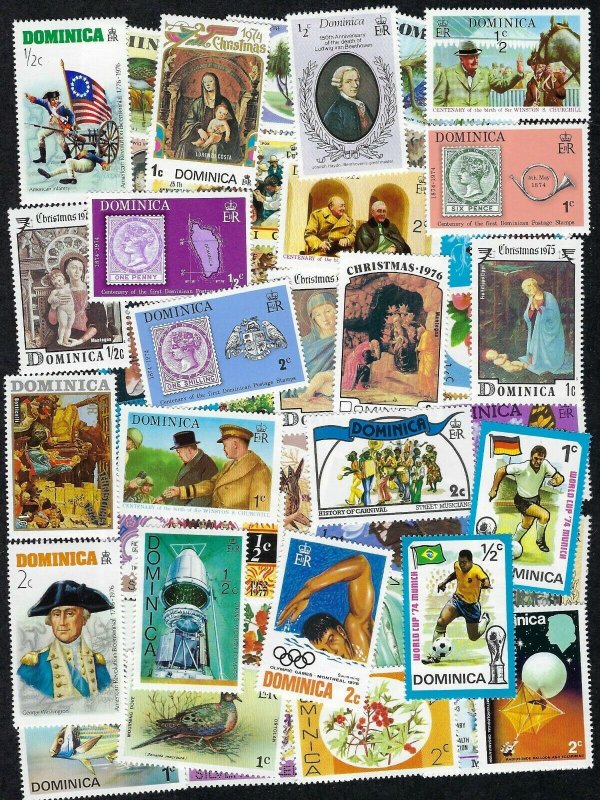 50 Different Dominica stamps