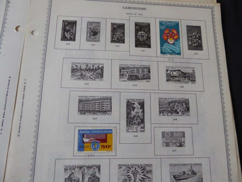 Cameroun 1916-1982 Stamp Collection on Album Pages