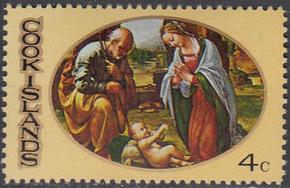 Cook Islands 1969 MH Sc #269 4c Holy Family della Porta Christmas