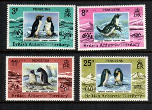 British Antarctic territory   72-75  MNH cat $ 22.50