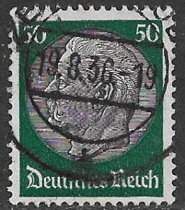 GERMANY 1933-35 50pf HINDENBURG Portrait Issue Sc 428 VFU