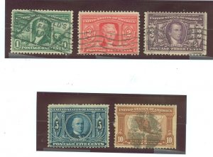 United States #323-327  Single (Complete Set)