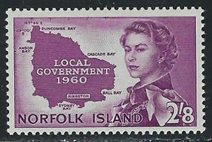 Norfolk Is 42 MH 1960 issue (fe5051)