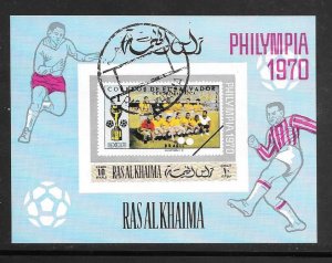 Ras Al-Khaima 1970  Souvenir Sheet (12462)