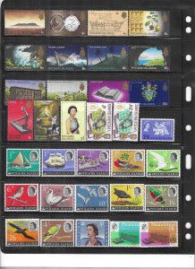 PITCAIRN ISLANDS-SCOTT #35/39-51/60-63/97-109/129-146 QEII SETS- MINT LH