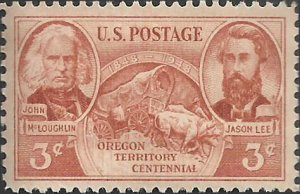 # 964 MINT NEVER HINGED OREGON TERRITORY