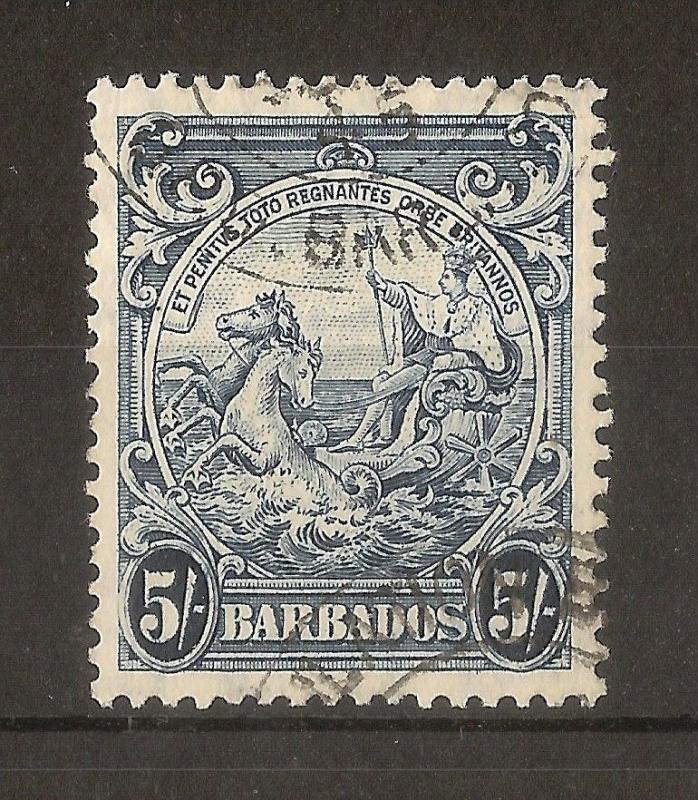 Barbados 1941 5/- SG256A Fine Used