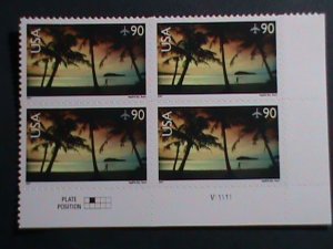 ​UNITED STATES-AIRMAIL-2007-SC# C143 HAGATHA BAY, GUAM MNH -BLOCK OF 4 STAMPS