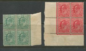 STAMP STATION PERTH Great Britain #127,128 KEVII MNH Wmk 30 CV$17.00.