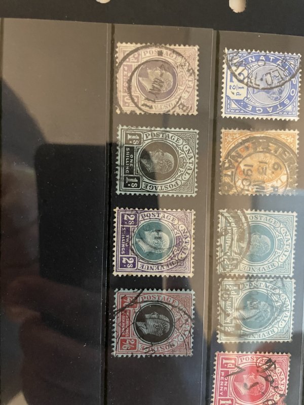 Collection of Natal stamps