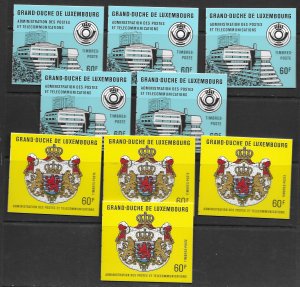 Luxembourg  756a,7a,b, 811b, see desc. 2020 CV $86.25