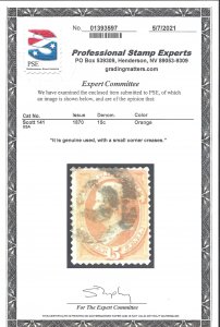 141 Used... PSE Certificate... SCV $1,500.00