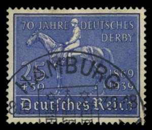 Germany #B144 (Mi. 698) Cat€20, 1939 German Derby, used