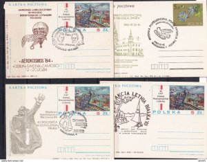 Poland 10 Postal Stationary Cards Special cancel 5zl 16120