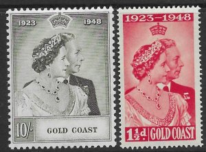 Gold Coast 142-43  1948   VF  LH