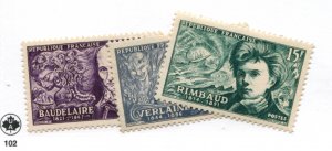 FRANCE  666-68  MNH
